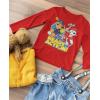 imagePaw Patrol Ready for Action Chase Marshall Toddler Kids Long Sleeve TShirtRed