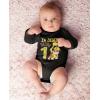 imagePaw Patrol Rubble 1st Birthday Outfit Boy Im Digging Being 1 Baby BodysuitBlack