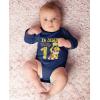 imagePaw Patrol Rubble 1st Birthday Outfit Boy Im Digging Being 1 Baby BodysuitNavy