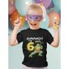 imageTMNT Mutant Birthday Dude Shirt Cowabunga Its My Birthday Ninja Pizza for Boys 4th 5th 6th Toddler Kids TShirtCowabunga 6th  Black