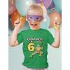 imageTMNT Mutant Birthday Dude Shirt Cowabunga Its My Birthday Ninja Pizza for Boys 4th 5th 6th Toddler Kids TShirtCowabunga 6th  Green