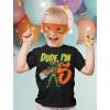 imageTMNT Mutant Birthday Dude Shirt Cowabunga Its My Birthday Ninja Pizza for Boys 4th 5th 6th Toddler Kids TShirtDude 5th  Black