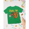 imageTMNT Mutant Birthday Dude Shirt Cowabunga Its My Birthday Ninja Pizza for Boys 4th 5th 6th Toddler Kids TShirtDude 5th  Green