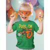 imageTMNT Mutant Birthday Dude Shirt Cowabunga Its My Birthday Ninja Pizza for Boys 4th 5th 6th Toddler Kids TShirtDude 5th  Green