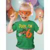 imageTMNT Mutant Birthday Dude Shirt Cowabunga Its My Birthday Ninja Pizza for Boys 4th 5th 6th Toddler Kids TShirtDude 6th  Green