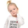imageTstars Happy Birthday Daddy Baby Outfit New Dad Birthday Gift Long Sleeve BodysuitRed