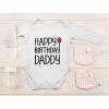imageTstars Happy Birthday Daddy Baby Outfit New Dad Birthday Gift Long Sleeve BodysuitWhite