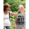 imageWorlds Best Farter I Mean Father Shirt Funny Dad Jokes Shirts for Men Gifts for Dads Fathers Day TShirtGray