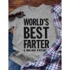 imageWorlds Best Farter I Mean Father Shirt Funny Dad Jokes Shirts for Men Gifts for Dads Fathers Day TShirtGray