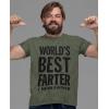 imageWorlds Best Farter I Mean Father Shirt Funny Dad Jokes Shirts for Men Gifts for Dads Fathers Day TShirtHeather Military Green