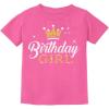imageBirthday Girl Youth Crown Youth Shirts for Kids Gift for Girls TShirtPink
