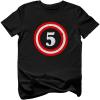 imageCaptain 5th Birthday  Gift for Five Years Old Toddler Youth Kids TShirtBlack