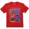 imageChase Birthday Boy 2 Shirt Gifts for Two Years Old Boys Second Bday Party Paw Patrol Toddler Kids TShirt2nd Birthday  Red