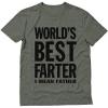 imageWorlds Best Farter I Mean Father Shirt Funny Dad Jokes Shirts for Men Gifts for Dads Fathers Day TShirtHeather Military Green