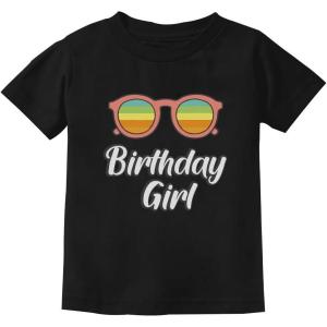 imageBirthday Girl Shirt 2nd 3rd 4th 5th 6th 7th 8th Summer Vibes Toddler Kids TShirtBlack