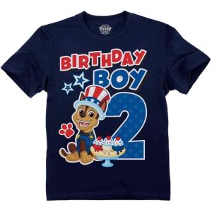 imageChase Birthday Boy 2 Shirt Gifts for Two Years Old Boys Second Bday Party Paw Patrol Toddler Kids TShirtUsa 2nd  Navy