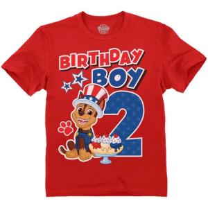 imageChase Birthday Boy 2 Shirt Gifts for Two Years Old Boys Second Bday Party Paw Patrol Toddler Kids TShirtUsa 2nd  Red