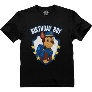 imagePaw Patrol Birthday Boy Shirt Gifts for Boys Badge Shield 2nd 3rd 4th 5th Toddler Kids TShirtChase Badge  Black