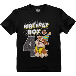 imagePaw Patrol Marshall 4th Birthday Boy Shirt Gifts for 4 Years Old Bday Party Toddler Kids TShirtRubble 4th  Black