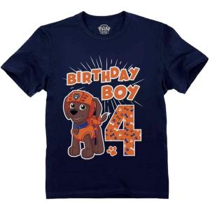 imagePaw Patrol Marshall 4th Birthday Boy Shirt Gifts for 4 Years Old Bday Party Toddler Kids TShirtZuma 4th  Navy