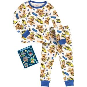 imagePaw Patrol Toddler Kids 100 Cotton Snug Fit Pajama Set Girls Boys Sleepwear Childrens Pjs White 2T