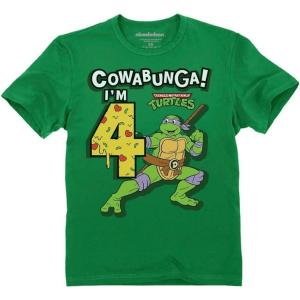 imageTMNT Mutant Birthday Dude Shirt Cowabunga Its My Birthday Ninja Pizza for Boys 4th 5th 6th Toddler Kids TShirtCowabunga 4th  Green