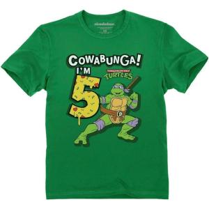 imageTMNT Mutant Birthday Dude Shirt Cowabunga Its My Birthday Ninja Pizza for Boys 4th 5th 6th Toddler Kids TShirtCowabunga 5th  Green