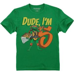 imageTMNT Mutant Birthday Dude Shirt Cowabunga Its My Birthday Ninja Pizza for Boys 4th 5th 6th Toddler Kids TShirtDude 5th  Green