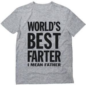 imageWorlds Best Farter I Mean Father Shirt Funny Dad Jokes Shirts for Men Gifts for Dads Fathers Day TShirtGray