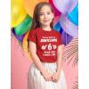 imageAwesome 6 Year Old 6th Birthday Shirt Gifts for Girls Boys Youth Kids TShirtRed