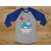 imageBirthday Boy or Girl Shark Shirt Gift 34 Sleeve Baseball Jersey Toddler ShirtDark Gray