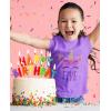 imageGift for 5 Year Old Girl Unicorn 5th Birthday Infant Girls Fitted TShirtLavender