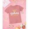 imageGift for Birthday Girl Princess Party Girly Kids TShirtHeather Mauve