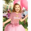 imageGift for Birthday Girl Princess Party Girly Kids TShirtHeather Mauve