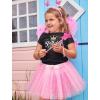 imagePrincess Crown Birthday Girl Shirt Gifts for 3rd 4th 5th 6th 7th 8th 9th Bday Girls Kids Fitted TShirtBlack
