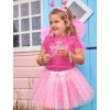 imagePrincess Crown Birthday Girl Shirt Gifts for 3rd 4th 5th 6th 7th 8th 9th Bday Girls Kids Fitted TShirtWow Pink