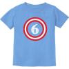 imageCaptain 6th Birthday Shirt Boy Girl 6 Year Old Toddler ampamp Youth Kids TShirtCalifornia Blue