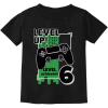 imageGamer Birthday Shirt Level Up Video Game 6th Birthday Youth Kids TShirtBlack