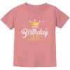 imageGift for Birthday Girl Princess Party Girly Kids TShirtHeather Mauve
