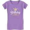 imagePrincess Crown Birthday Girl Shirt Gifts for 3rd 4th 5th 6th 7th 8th 9th Bday Girls Kids Fitted TShirtLavender