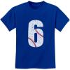 imageTeeStars  Baseball 6th Birthday Gift for Six Year Old Youth Kids TShirtBlue