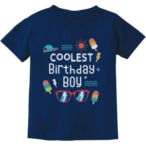 imageBirthday Boy Shirt 2nd 3rd 4th 5th 6th 7th 8th Summer Vibes Youth Kids TShirtNavy
