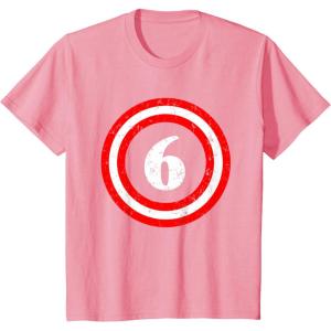 imageKids Captain 6th Birthday Boy Girl 6 Year Old Toddler TShirtPink
