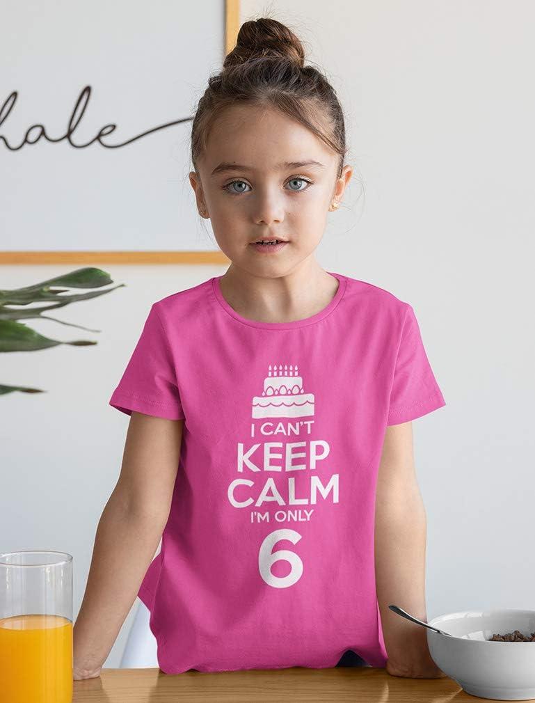 imageBirthday Cake Shirt I Cant Keep Calm Im 6 Childrens Cute Kids TShirtPink