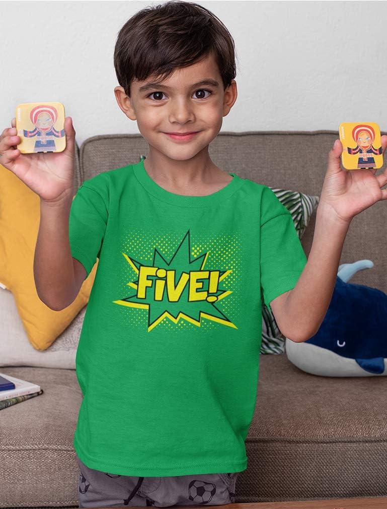 imageFour 4th Birthday Shirt 4 Years Old Gifts Superhero Party Kids TShirtNavy