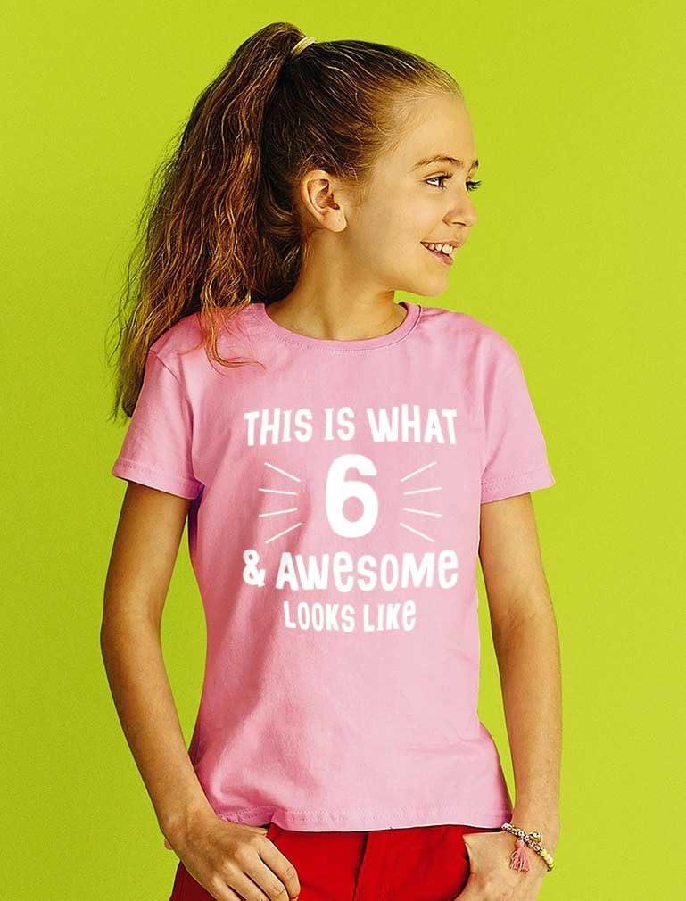 imageThis is What 6 ampamp Awesome Looks Like Six Year Old Birthday Youth Kids TShirtCalifornia Blue