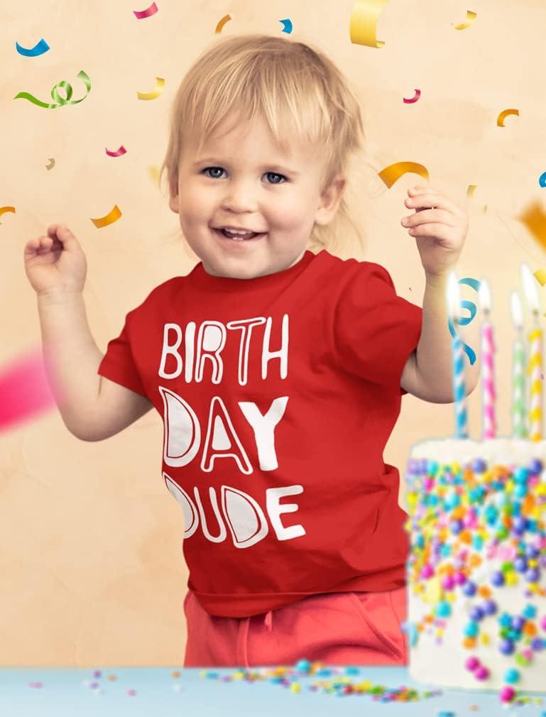 imageTstars Birthday Dude Boy Shirt Gifts for Boys 2nd 3rd 4th 5th Toddler Kids ShirtsRed
