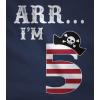 imageARR Im 5 Pirate 5th Birthday Shirt Boy Girl Five Years Old Kids TShirtGray