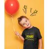 imageFour 4th Birthday Shirt 4 Years Old Gifts Superhero Party Kids TShirtBlack