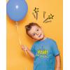 imageFour 4th Birthday Shirt 4 Years Old Gifts Superhero Party Kids TShirtCalifornia Blue
